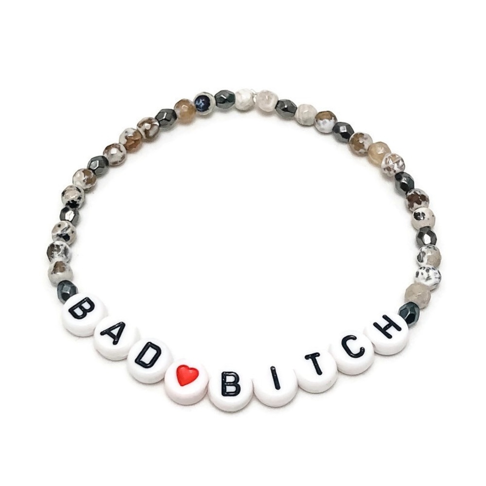 Bad Bitch Swear Inspirational Stretch Bracelet